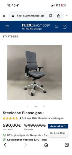 Steelcase V2 Ergonomic Chair-perfect(cleaned