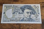 France, 50 Francs 1992 banknote, Q73 Series, great condition - free standard postage