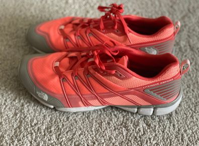 NEW North Face Litewave Ampere Runners CORAL women UK7