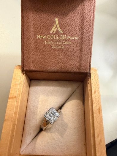 Herve coulon 18ct white gold and diamond