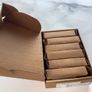 6 Matt Black Edge Pull Solid Brass Draw Handles Image 3