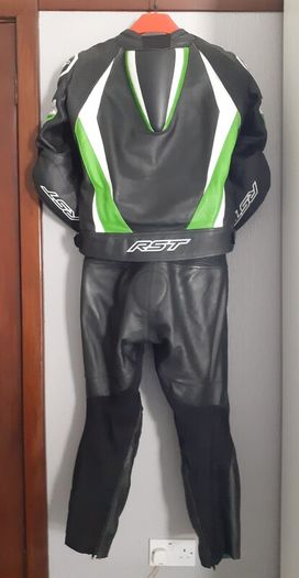 RST TracTech Evo 4 Two Piece Leather Suit Kawasaki Ninja Green (not Alpinestars Furygan Dainese)