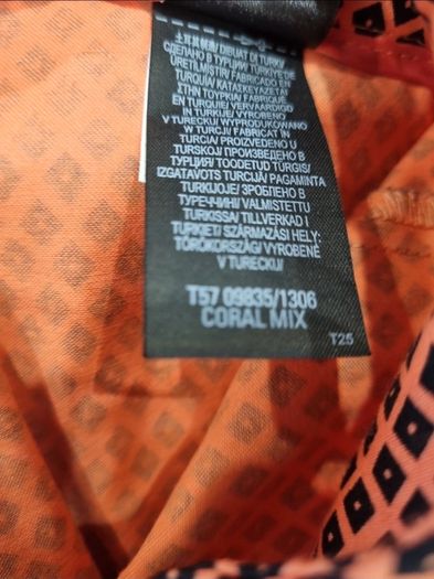 Bnwt M&S Orange/Black Trousers Size 14