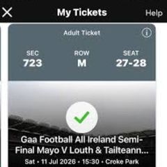 Dublin v Kerry seating tickets