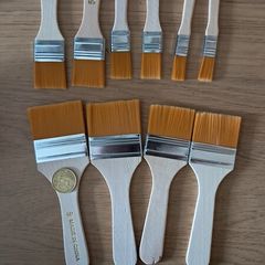 10 Acrylic/ Watercolour Brushes
