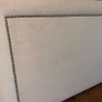 BRAND NEW Silver / Grey Velvet Double Headboard with Studded Detail (147cm x 64cm) Image 4