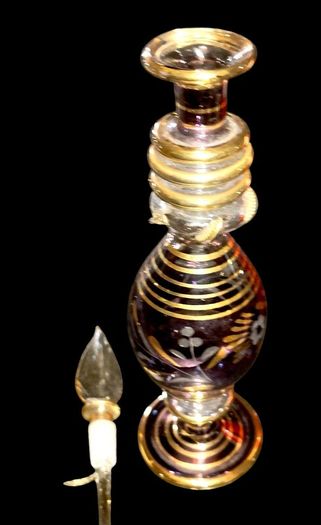 Handblown perfume glass 20cm