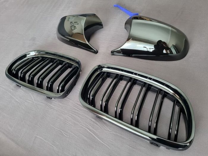 BMW E90 / E91 Lci Kidney Grilles & Mirror Covers Set Brand New