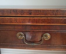 Georgian mahogany fold over side table