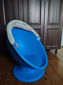 IKEA blue egg chair