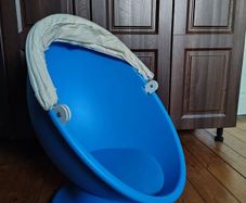 IKEA blue egg chair