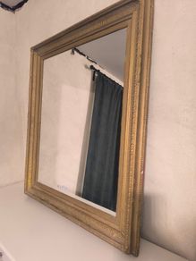 large gold vintage mirror