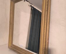 large gold vintage mirror