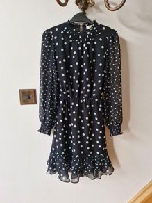 Black and white spotty dress