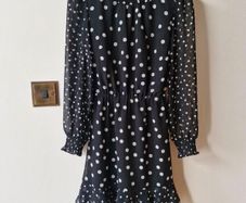 Black and white spotty dress