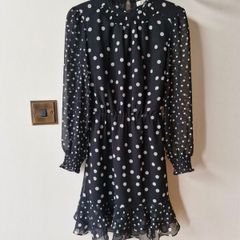 Black and white spotty dress