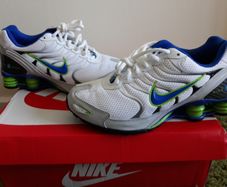 Nike Shox Running Size UK-5.5/EUR-38.5 318084-142 White/Poison Green/Royal Blue-2007