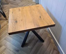 Wooden lamp table