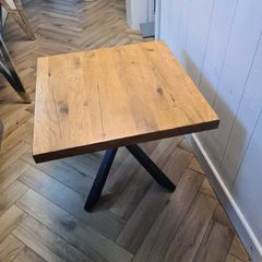 Wooden lamp table