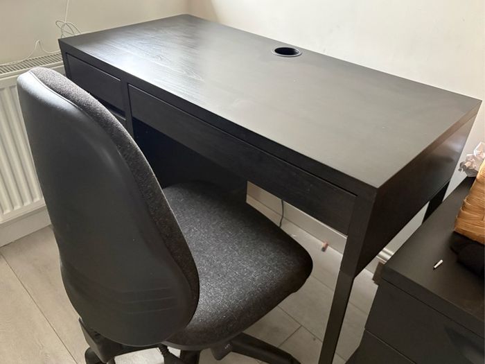 Desk and chair