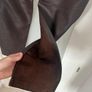 Unsigned genuine dark brown suede and leather jeans style trousers Sz 8UK - W28 L32 - Rrp 350 (New) Image 6