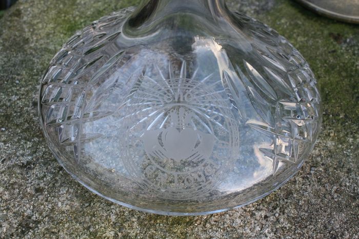 Crystal carafe Claddagh Friendship Loyalty Love