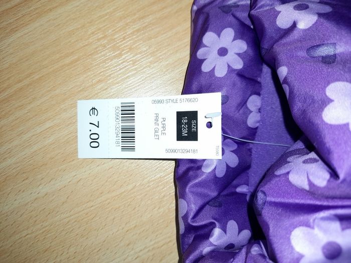 Brand new baby girls gilet, age 2-3