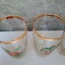 Vintage gold rimmed fruit tumblers Image 6