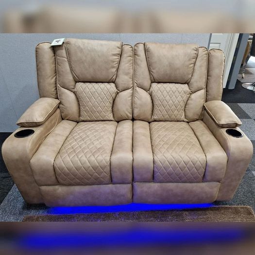 Electric Real Leather Orlando Recliner Sofa Set