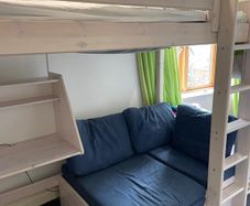 Flexa High Bed 184cm with Sofa, Ladder and Safety Rail