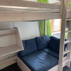 Flexa High Bed 184cm with Sofa, Ladder and Safety Rail