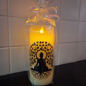 Yoga/meditation candle led candle