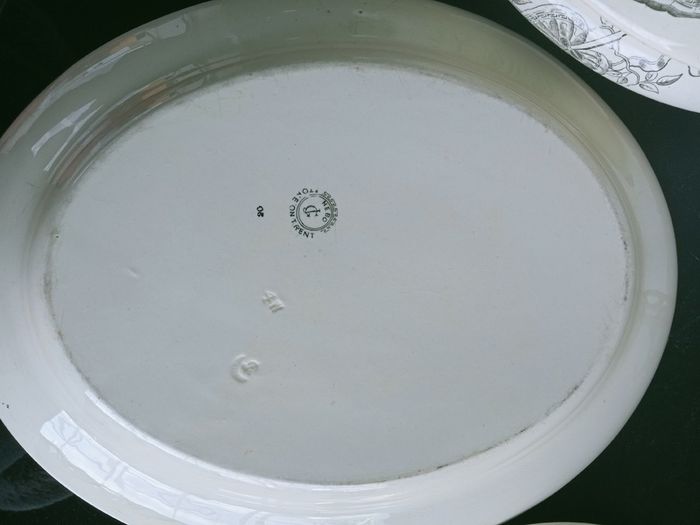 Antique 1870' George Jones pottery  NEBO dinnerware