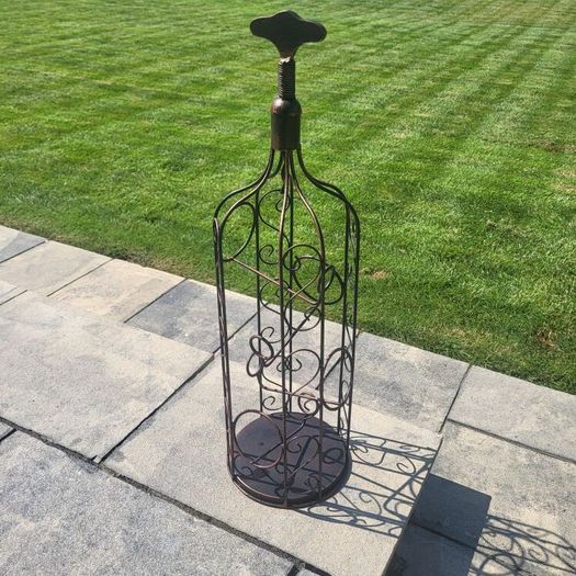 Tall Metal Bottle x 4 Holder