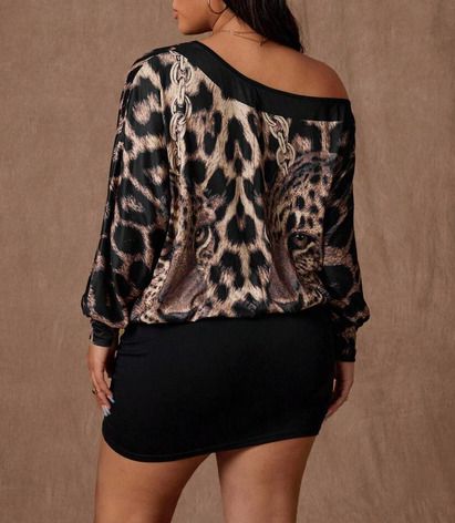 BNWT Fab Lepard Print Dress size 20 (adjustable lenght)