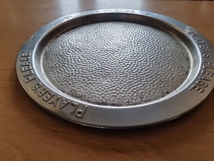 Player's Please 1930s Tray, silver plated