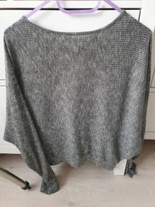 grey batwing top