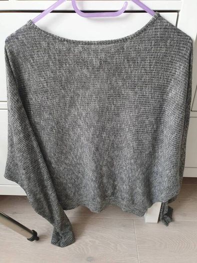 grey batwing top