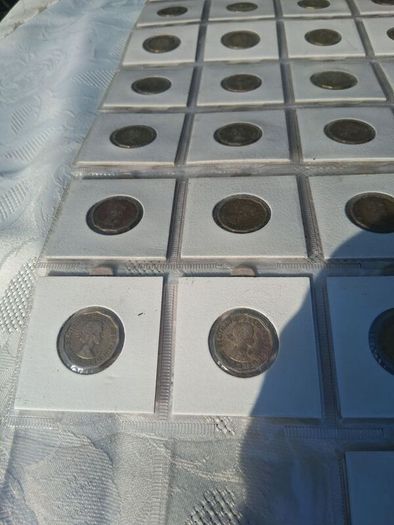 Full Set Of English Three Pence Coins(1937-1967)