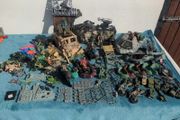 Large collection of toy Army soldiers and army vehicles