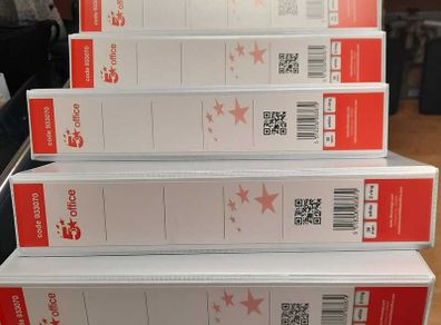 White Display Lever Arch Files x 5 - Five Star