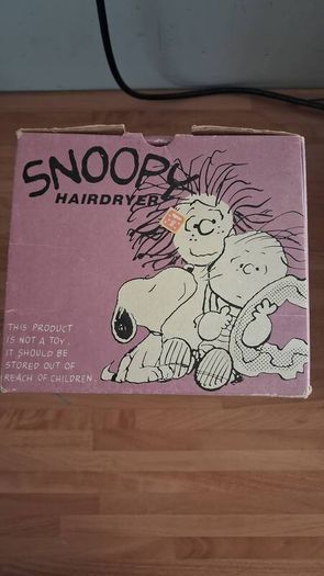 Vintage 1989 Snoopy Hair Dryer
