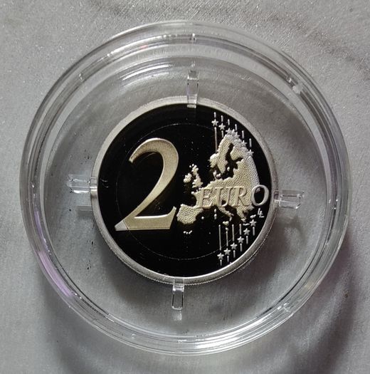 Vatican 2 Euro Base Metals Proof Coin 2021 - Seventh Centenary of the Death of Dante Alighieri - 2 Euro Commemorative Coin