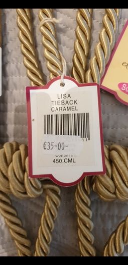 Lovely Gold Curtain Tie Backs