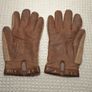 Vintage Brown Leather Gloves Image 2
