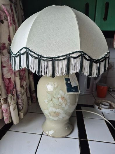 New old Stock Denby Stoneware 1980s certified Table lamp by Denby handthrown by David Williams Midcentury new used