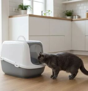 Covered Cat Litter Tray XXL