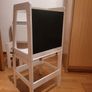 Montessori tower with chair, black board Image 2