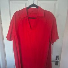Gorgeous red m&s tunic top/dress