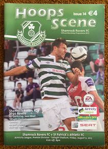 2013 Shamrock Rovers v St. Patrick's Athletic - Airtricity League & v Sligo Rovers - EA Sports Cup Programme